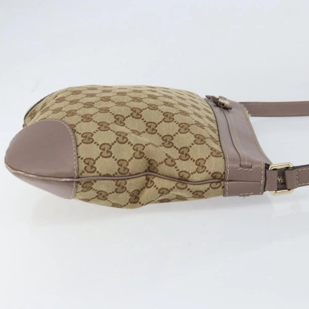 GUCCI GG Canvas Web Sherry Line Mayfair Bag Beige Gold 257065 Auth 158808 - Picture 3 of 16